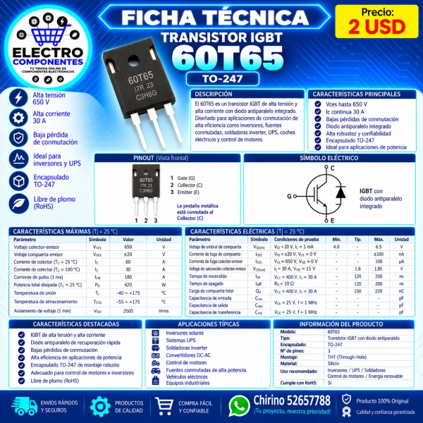 IGBT 60T65's foto | Elect-Chirino |  BizneCubano