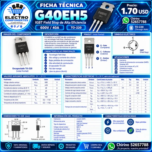 IGBT G40EH5's foto | Elect-Chirino |  BizneCubano