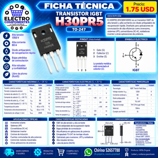 IGBT H30PR5's foto | Elect-Chirino |  BizneCubano