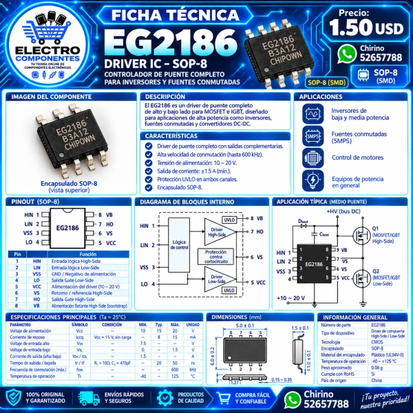 DRIVER IC EG2186's foto | Elect-Chirino |  BizneCubano