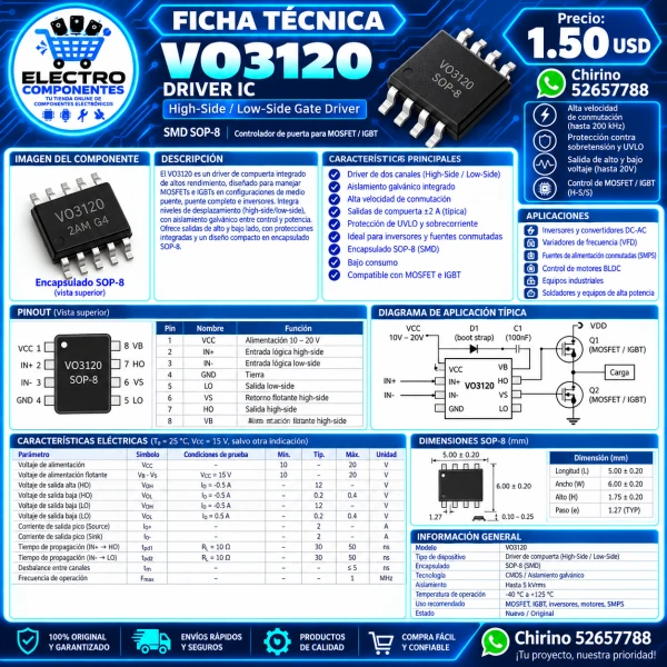 DRIVER IC VO3120's foto | Elect-Chirino |  BizneCubano
