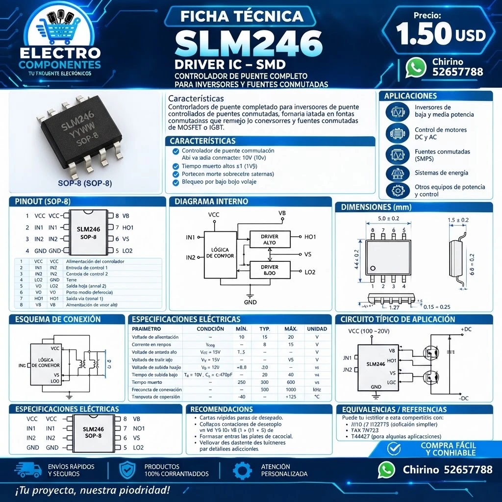 DRIVER IC SLM246's foto | Elect-Chirino |  BizneCubano