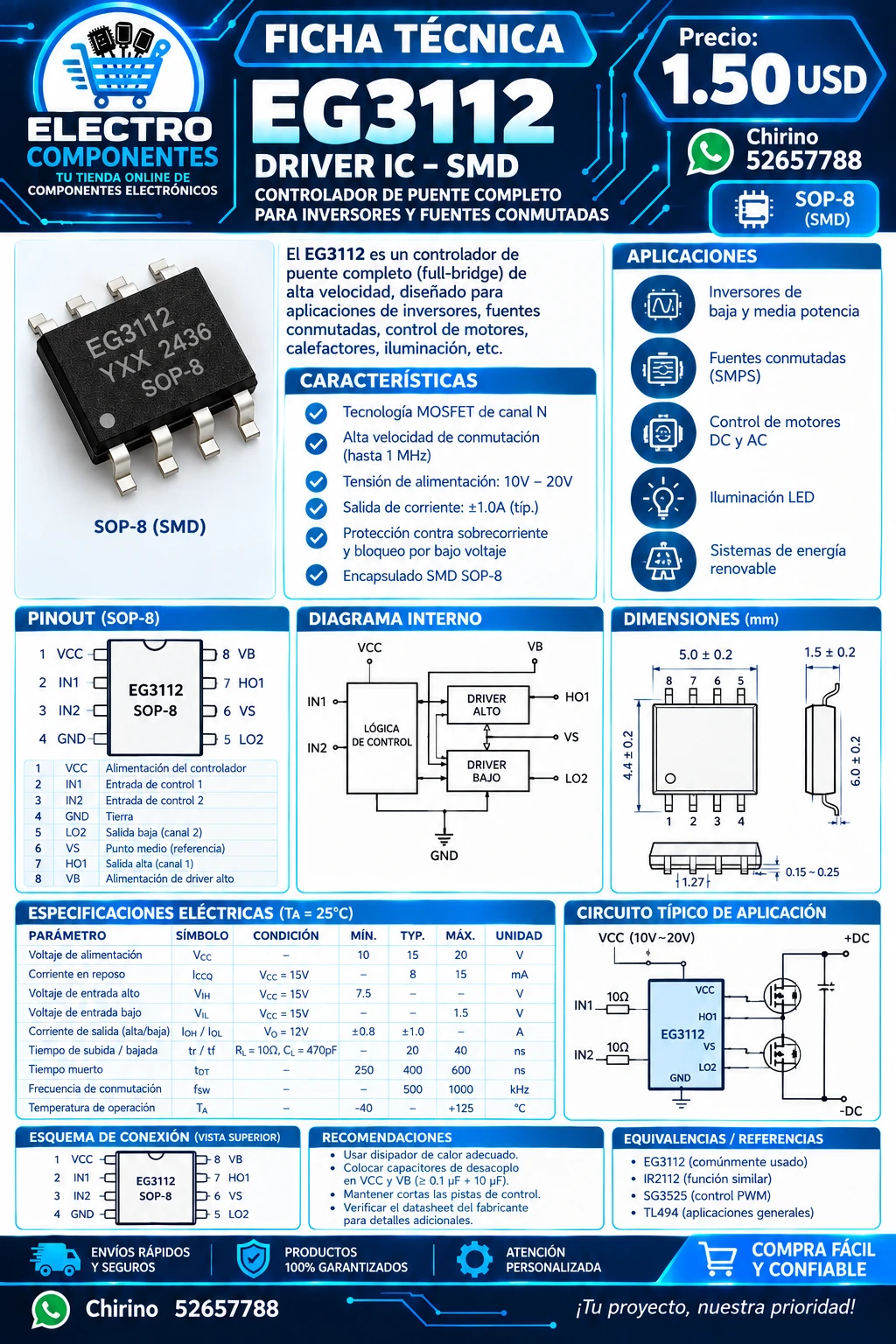 DRIVER IC EG3112's foto | Elect-Chirino |  BizneCubano