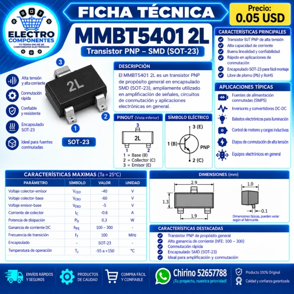 Transistor SMD 2L's foto | Elect-Chirino |  BizneCubano